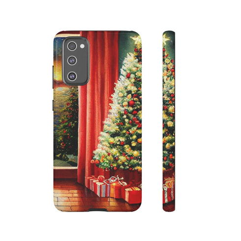Christmas Tree in Cozy Holiday Home - Impact Resistant Phone Case Samsung Galaxy S20 FE Glossy